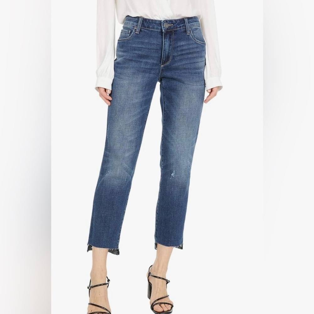 Kut from the Kloth Reese Ankle Straight Leg Jeans size 8